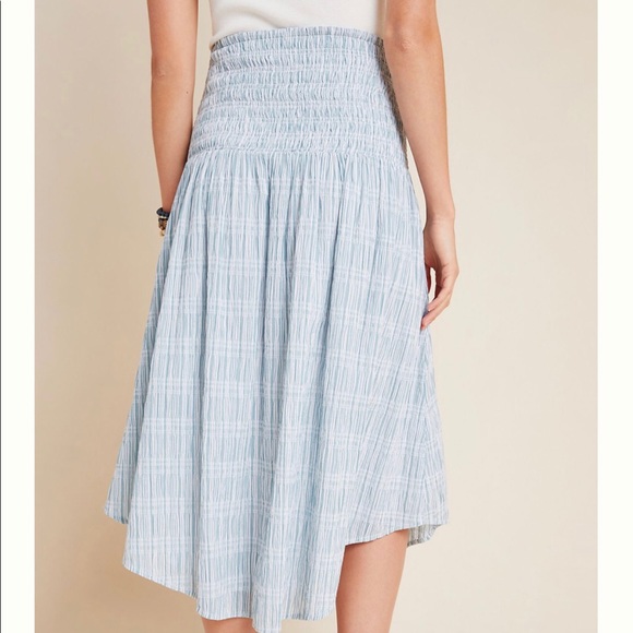 Anthropologie Karyn Smocked Midi Skirt - Picture 2 of 15